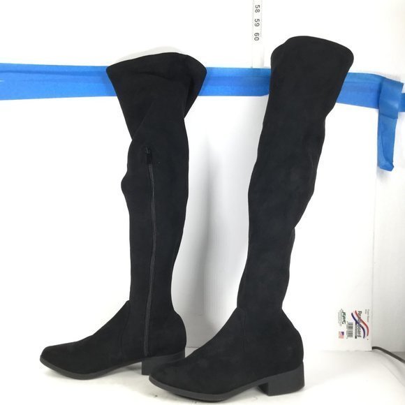 BAMBOO Shoes - Bamboo Play Over the Knee Boots Black Size 5.5